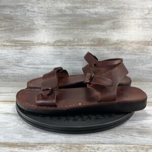 Camel Men’s Brown Leather Biblical Sandals Size EU 45 US 11